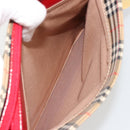 BURBERRY Nova Check Shoulder Bag Canvas Beige Gold Auth 190469A-21