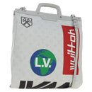LOUIS VUITTON Monogram White Flat Vertical 2way Multicolor M44627 Auth 190470M-1