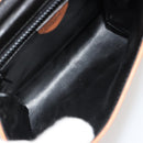 CELINE Circle Shoulder Bag Leather Orange Gold Auth 190471A-11