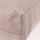 Miu Miu Hand Bag Leather Pink Silver Auth 190473A-15