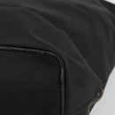 FENDI Hand Bag Canvas Black Gold Auth 190474-15