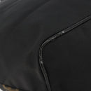 FENDI Hand Bag Canvas Black Gold Auth 190474-16