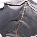 FENDI Hand Bag Canvas Black Gold Auth 190474-19