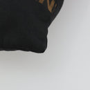 FENDI Tote Bag Canvas Black Gold Auth 190475-9