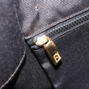 FENDI Tote Bag Canvas Black Gold Auth 190475-20