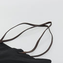 FENDI Tote Bag Canvas Black Gold Auth 190475-8