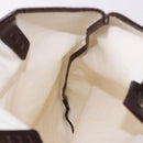 FENDI Zucca Canvas Tote Bag Beige Silver Auth 190476A-19