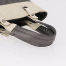 CHANEL Paris Biarritz PM Hand Bag PVC Canvas Gray Silver CC Auth 190477A-7