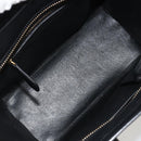 CELINE Luggage Micro Shopper Hand Bag Canvas Beige Gold Auth 190479A-10