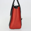 CELINE Luggage Micro Shopper Hand Bag Canvas Beige Gold Auth 190479A-3