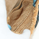 LOEWE Gate Bag Shoulder Bag Raffia Light Blue Gold Auth 190481M-10