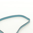 LOEWE Gate Bag Shoulder Bag Raffia Light Blue Gold Auth 190481M-14
