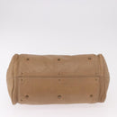 Chloe Paddington Hand Bag Leather Beige Gold Silver Auth 190482V-6