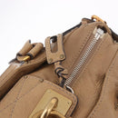 Chloe Paddington Hand Bag Leather Beige Gold Silver Auth 190482V-21