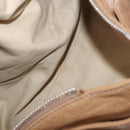 Chloe Paddington Hand Bag Leather Beige Gold Silver Auth 190482V-10