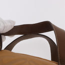 LOEWE Boston Bag Leather Beige Gold Auth 190483A-9