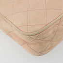 CHANEL Matelasse Chain Shoulder Bag Leather Pink Gold CC Auth 190487-16