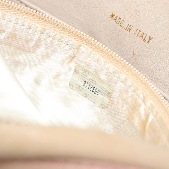 CHANEL Matelasse Chain Shoulder Bag Leather Pink Gold CC Auth 190487
