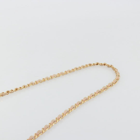 CHANEL Matelasse Chain Shoulder Bag Leather Pink Gold CC Auth 190487