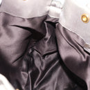 Miu Miu Tote Bag Leather Gray Gold Auth 190489A-18