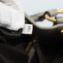 Miu Miu Tote Bag Leather Gray Gold Auth 190489A-21