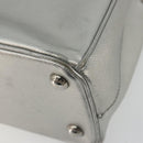 PRADA Galleria Hand Bag Safiano Leather 2way Silver Auth 190490A-14