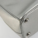 PRADA Galleria Hand Bag Safiano Leather 2way Silver Auth 190490A-15