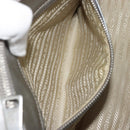 PRADA Galleria Hand Bag Safiano Leather 2way Silver Auth 190490A-25