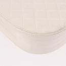 CHANEL Matelasse Chain Shoulder Bag Lamb Skin White Gold CC Auth 190491-17