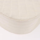 CHANEL Matelasse Chain Shoulder Bag Lamb Skin White Gold CC Auth 190491-18
