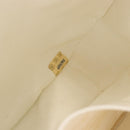 CHANEL Matelasse Chain Shoulder Bag Lamb Skin White Gold CC Auth 190491-11