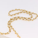 CHANEL Matelasse Chain Shoulder Bag Lamb Skin White Gold CC Auth 190491-14