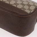 GUCCI GG Supreme Web Sherry Line Bag PVC Beige Gold 116 02 076 Auth 190492-14