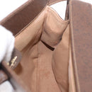GUCCI GG Supreme Web Sherry Line Bag PVC Beige Gold 116 02 076 Auth 190492-19
