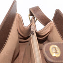 GUCCI GG Supreme Web Sherry Line Bag PVC Beige Gold 116 02 076 Auth 190492-24