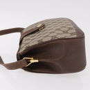 GUCCI GG Supreme Web Sherry Line Bag PVC Beige Gold 116 02 076 Auth 190492-4