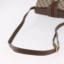GUCCI GG Supreme Web Sherry Line Bag PVC Beige Gold 116 02 076 Auth 190492-7