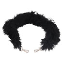 FENDI Shoulder Strap Fur 35"" Black Silver Auth 190497A-2