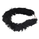 FENDI Shoulder Strap Fur 35"" Black Silver Auth 190497A-5