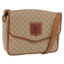 CELINE Macadam Canvas Shoulder Bag PVC Beige Gold Auth 190500-1