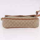 CELINE Macadam Canvas Shoulder Bag PVC Beige Gold Auth 190500-6