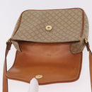 CELINE Macadam Canvas Shoulder Bag PVC Beige Gold Auth 190500-9