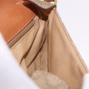 CELINE Macadam Canvas Shoulder Bag PVC Beige Gold Auth 190500-22