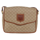 CELINE Macadam Canvas Shoulder Bag PVC Beige Gold Auth 190500-13