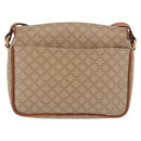 CELINE Macadam Canvas Shoulder Bag PVC Beige Gold Auth 190500-2