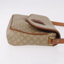 CELINE Macadam Canvas Shoulder Bag PVC Beige Gold Auth 190500-4
