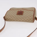 CELINE Macadam Canvas Shoulder Bag PVC Beige Gold Auth 190500-14