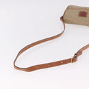 CELINE Macadam Canvas Shoulder Bag PVC Beige Gold Auth 190500-7
