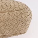 BOTTEGA VENETA INTRECCIATO Shoulder Bag Leather Ivory Gold Auth 190502-7