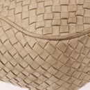 BOTTEGA VENETA INTRECCIATO Shoulder Bag Leather Ivory Gold Auth 190502-17